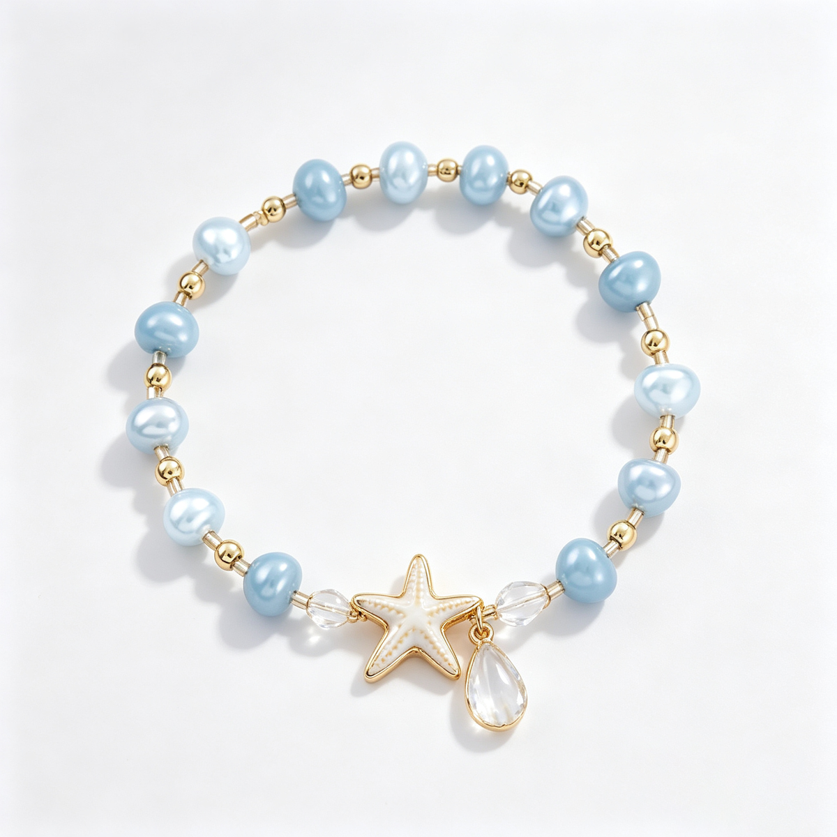 Ocean Starfish Pearl Bracelet