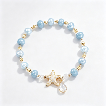 Ocean Starfish Pearl Bracelet