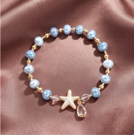 Ocean Starfish Pearl Bracelet