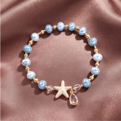 Ocean Starfish Pearl Bracelet