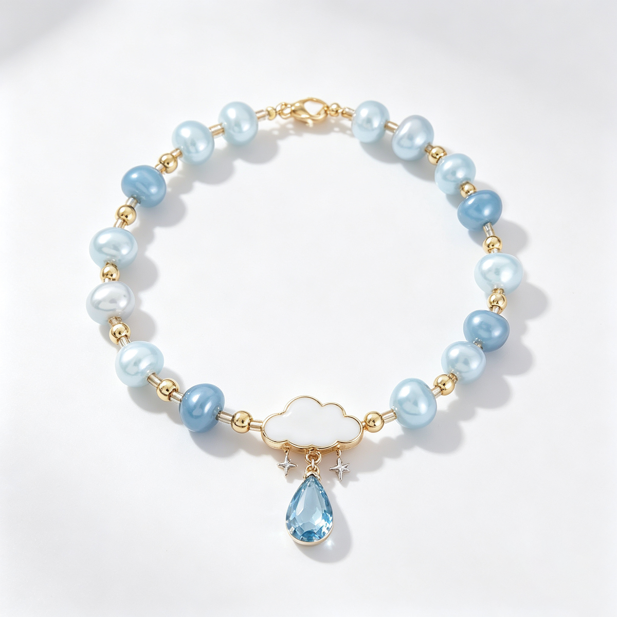 Cloud Drop Pearl Bracelet