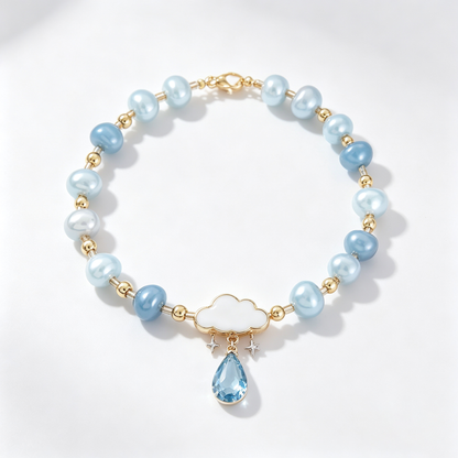Cloud Drop Pearl Bracelet