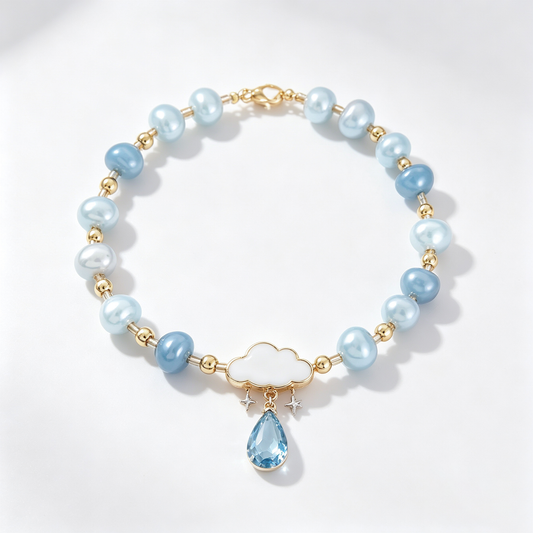 Cloud Drop Pearl Bracelet